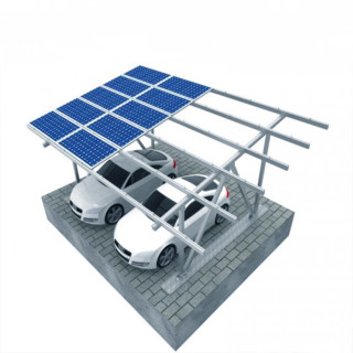 Hot Dip Galvanizing On Off Grid Solar Carport  Mounting Systems For Private Parking Lot